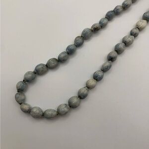 Blue Shell Beaded Necklace